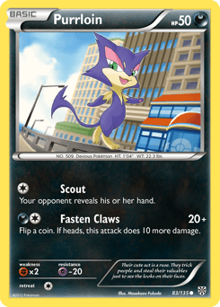 Purrloin Plasma Storm card