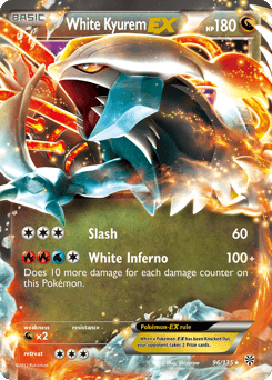 2013 Plasma Storm White Kyurem-EX #96