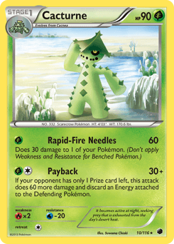 Cacturne Plasma Freeze card