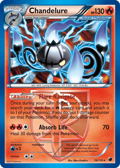 Chandelure Plasma Freeze card