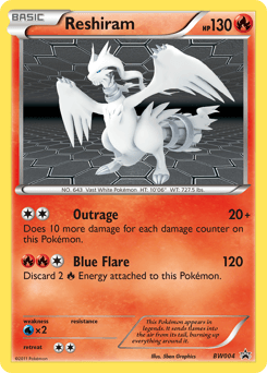 2011 BW Black Star Promos Reshiram #BW004