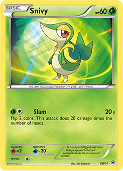 Snivy BW Black Star Promos card