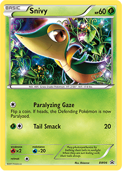 Snivy BW Black Star Promos card