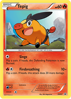 Tepig BW Black Star Promos card