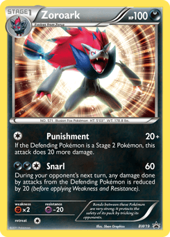 Zoroark BW Black Star Promos card