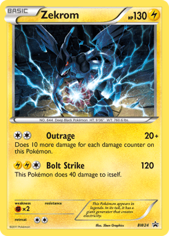 Zekrom BW Black Star Promos card