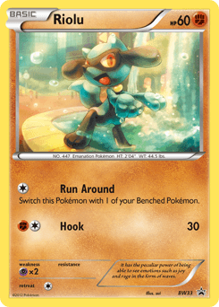 Riolu BW Black Star Promos card