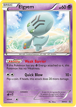 Elgyem BW Black Star Promos card