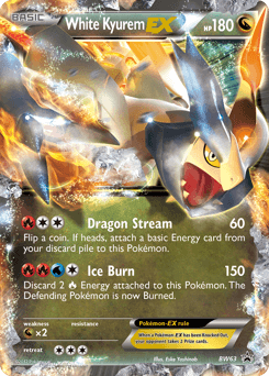 White Kyurem-EX BW Black Star Promos card