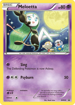 Meloetta BW Black Star Promos card