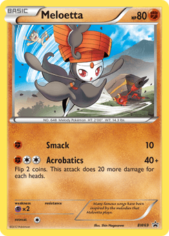 Meloetta BW Black Star Promos card