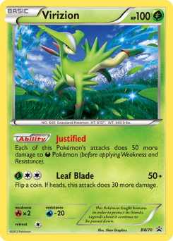 Virizion BW Black Star Promos card