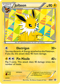 Jolteon ★ BW Black Star Promos card