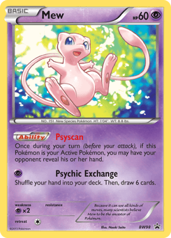 Mew ★ δ BW Black Star Promos card