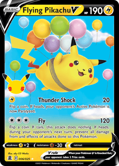 Flying Pikachu V Celebrations card
