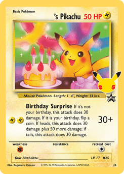 _____'s Pikachu Celebrations: Classic Collection card