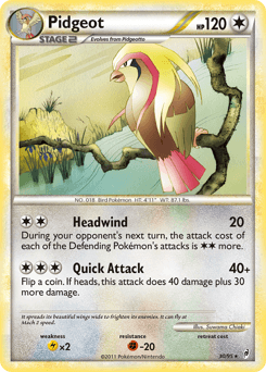 2011 Call of Legends Pidgeot #30