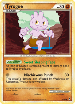 Tyrogue Call of Legends card