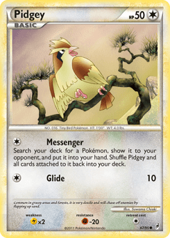2011 Call of Legends Pidgey #67