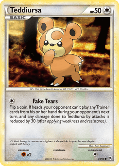 Teddiursa Call of Legends card
