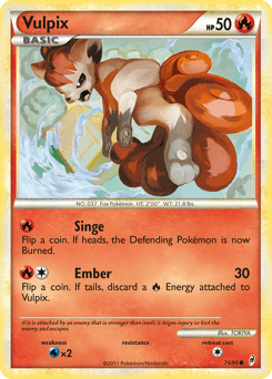 Vulpix Call of Legends card