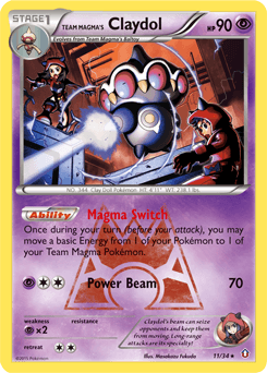 2015 Double Crisis Team Magma's Claydol #11