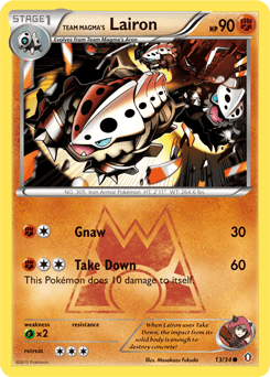 Team Magma's Lairon Double Crisis card