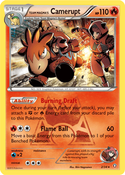 Team Magma's Camerupt Double Crisis card