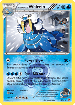 Team Aqua's Walrein Double Crisis card