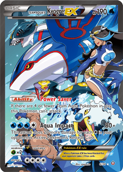 Team Aqua's Kyogre-EX Double Crisis card
