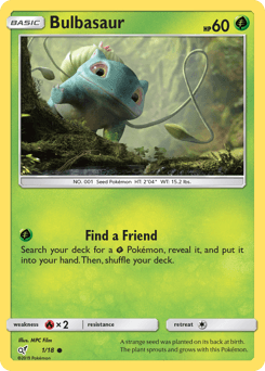 2019 Detective Pikachu Bulbasaur #1