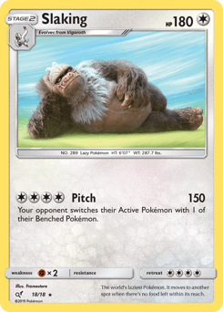Slaking Detective Pikachu card