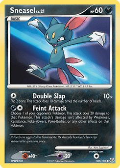 Sneasel Diamond & Pearl card