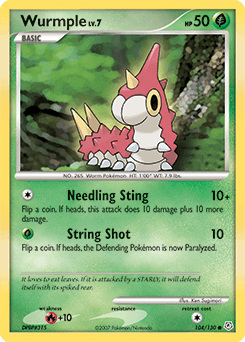 Wurmple Diamond & Pearl card