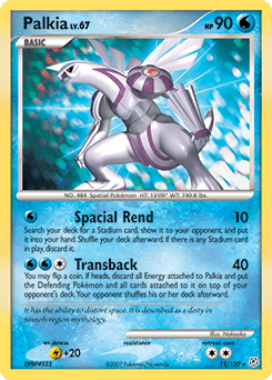 Palkia Diamond & Pearl card