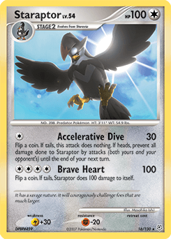 Staraptor Diamond & Pearl card