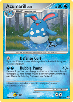 Azumarill Diamond & Pearl card