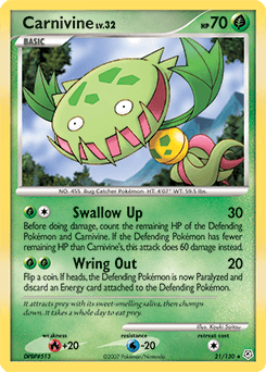 Carnivine Diamond & Pearl card