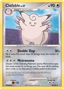 Clefable Diamond & Pearl card