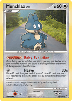 Munchlax Diamond & Pearl card