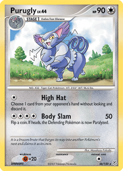 Purugly Diamond & Pearl card