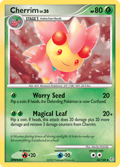 Cherrim Diamond & Pearl card