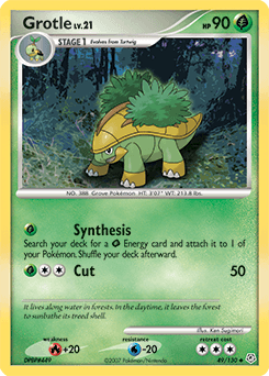 Grotle Diamond & Pearl card