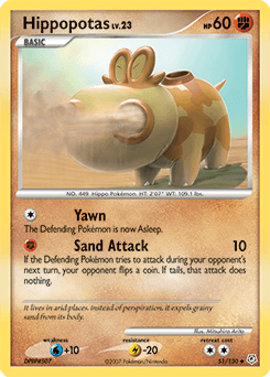 Hippopotas Diamond & Pearl card