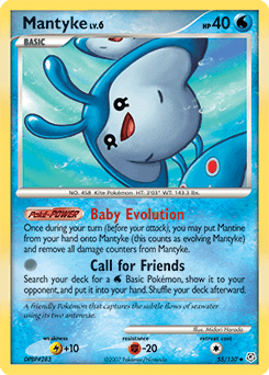 Mantyke Diamond & Pearl card