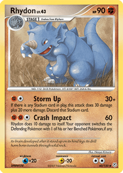 Rhydon Diamond & Pearl card