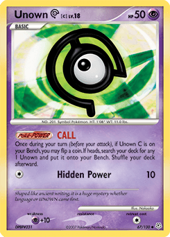 Unown [C] Diamond & Pearl card