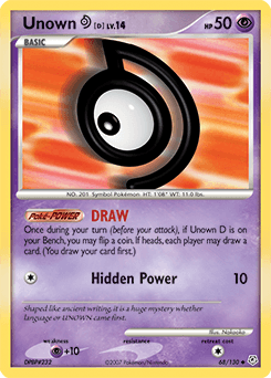 Unown [D] Diamond & Pearl card