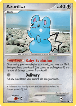 Azurill Diamond & Pearl card