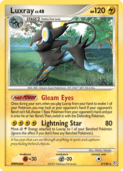Luxray Diamond & Pearl card
